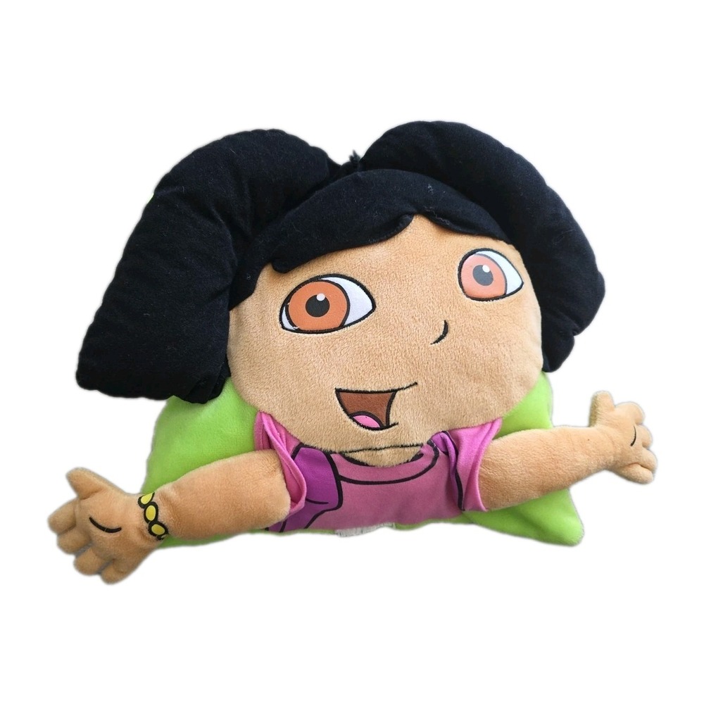 Vintage Dora Explorer Nick JR Y2K 3D Throw Pillow 2001 Hands